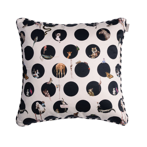 CHARACTER POLKA CUSHION