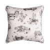 HARROGATE TOILE CUSHION-CHARCOAL