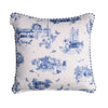 HARROGATE TOILE CUSHION-BLUE