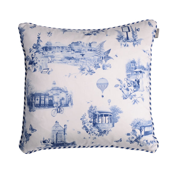 HARROGATE TOILE CUSHION-BLUE