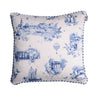 HARROGATE TOILE CUSHION-BLUE