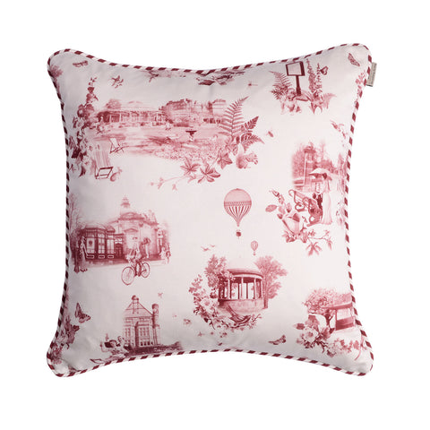 HARROGATE TOILE CUSHION-RED
