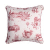 HARROGATE TOILE CUSHION-RED
