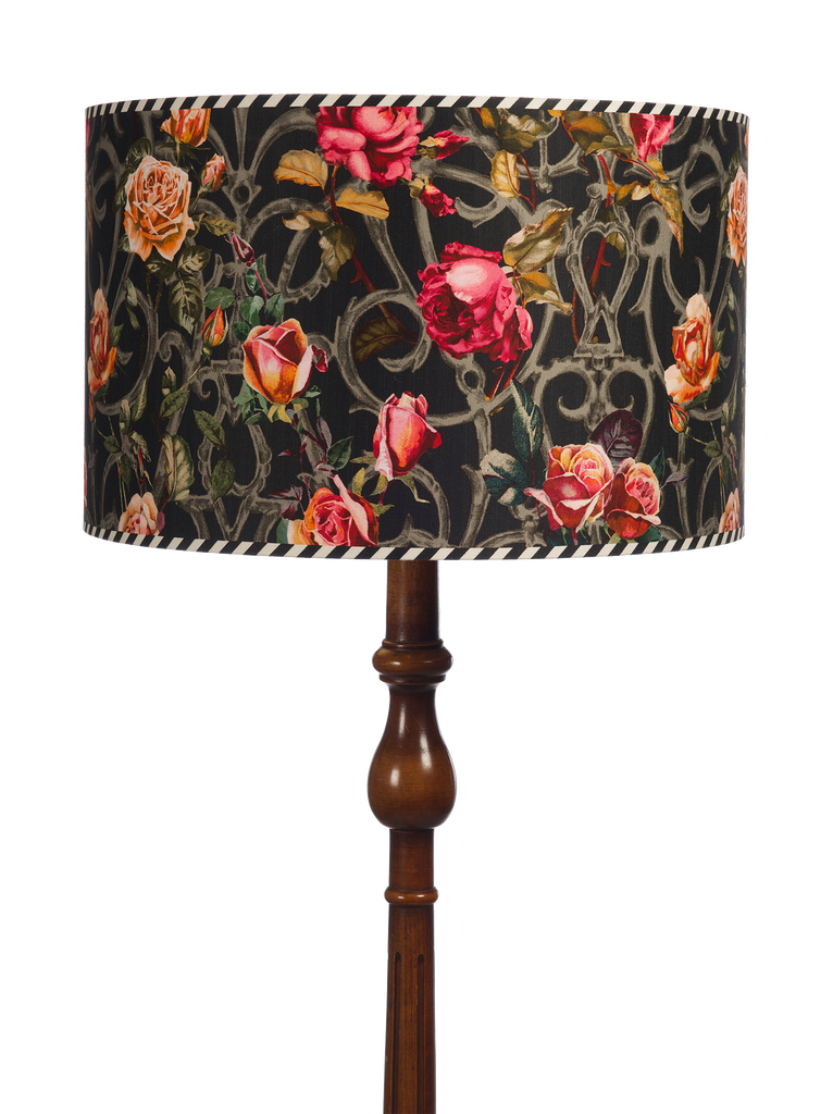 ROSE TRELLIS DRUM SHADE