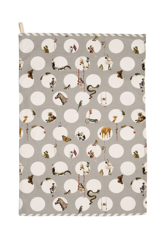 TONAL CHARACTER POLKA TEA TOWEL